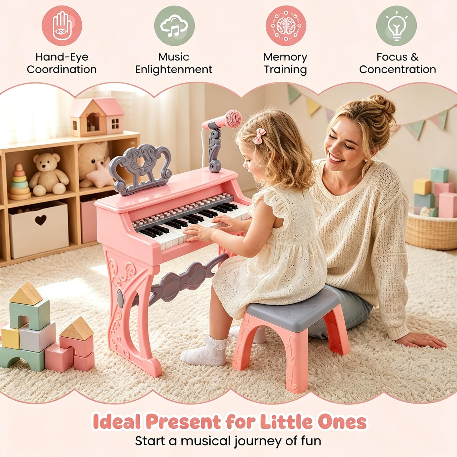 komfotteu-klaviertastatur-f-r-kinder-25-tasten-mit-hocker image 8