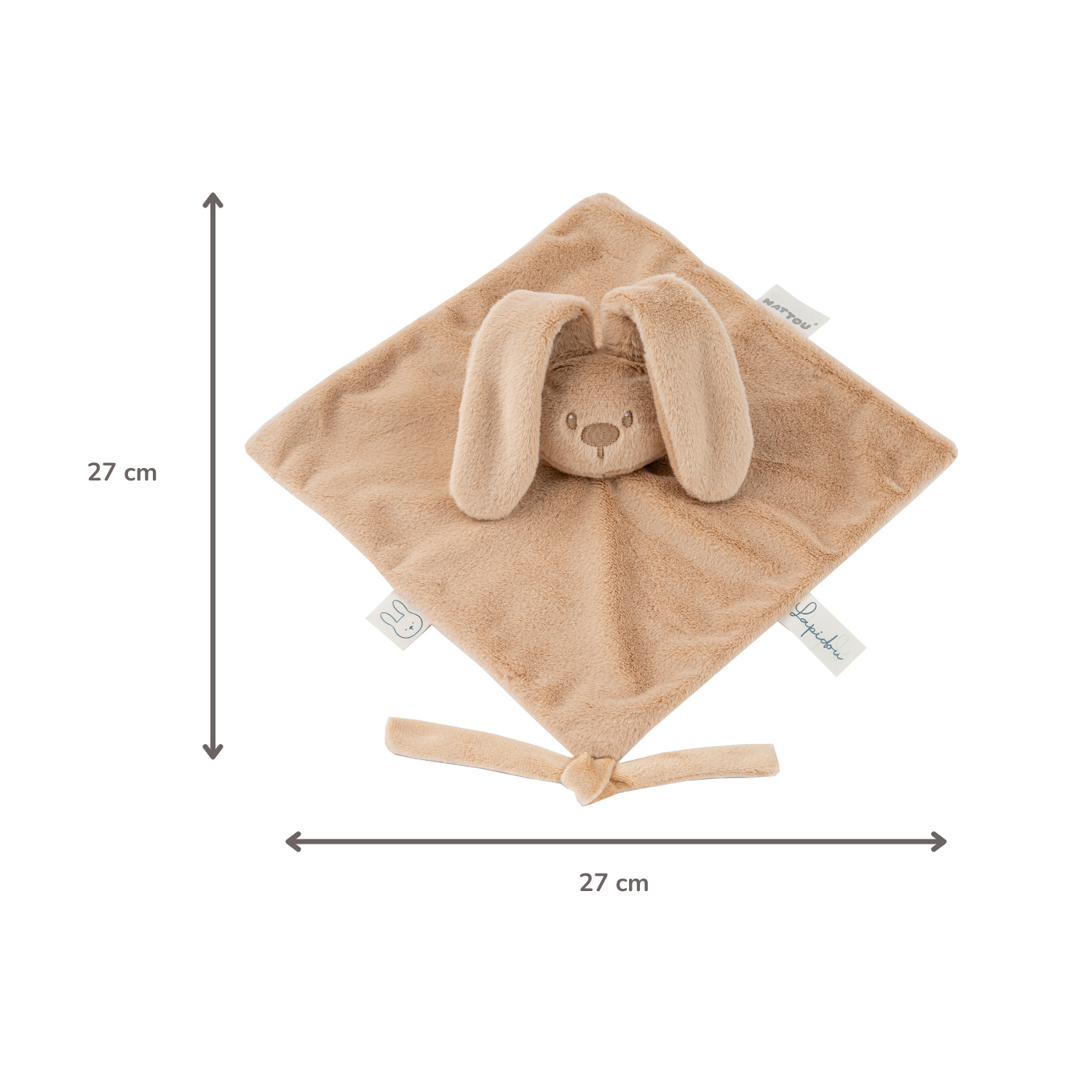 nattou-lapidou-baby-schmusetuch-hase-27-x-27-cm-warmes-beige image 6