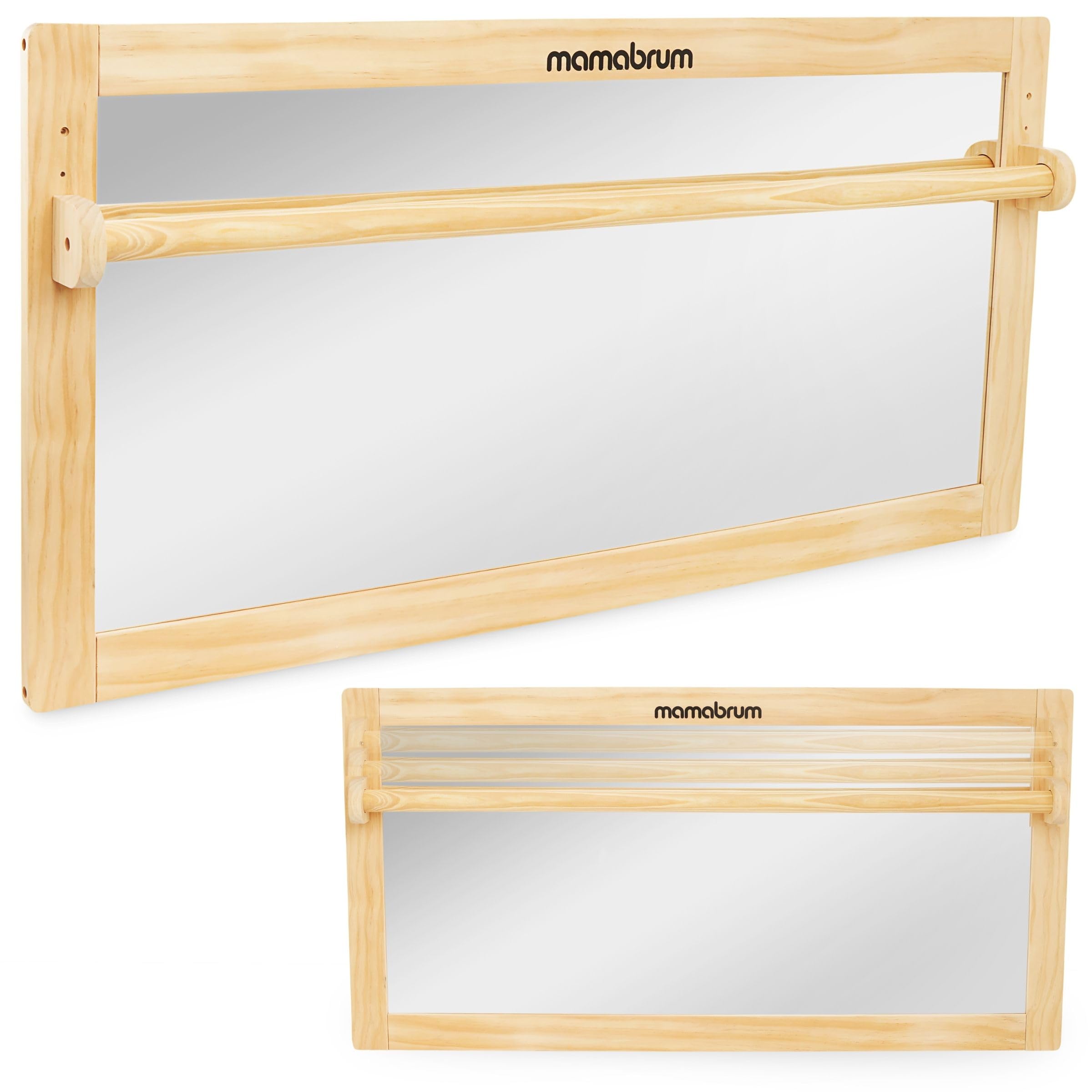 mamabrum-baby-spiegel-montessori-mit-handlauf-100x8x50-cm image 7