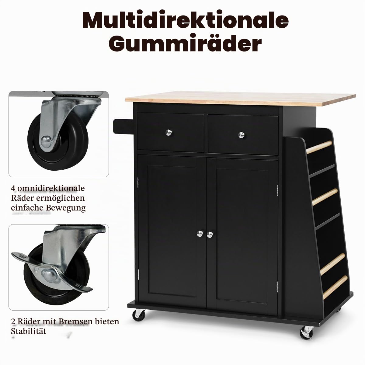 komfotteu-k-chenwagen-mit-arbeitsplatte-80x45-cm-k-cheninsel-auf-rollen-schwarz image 4