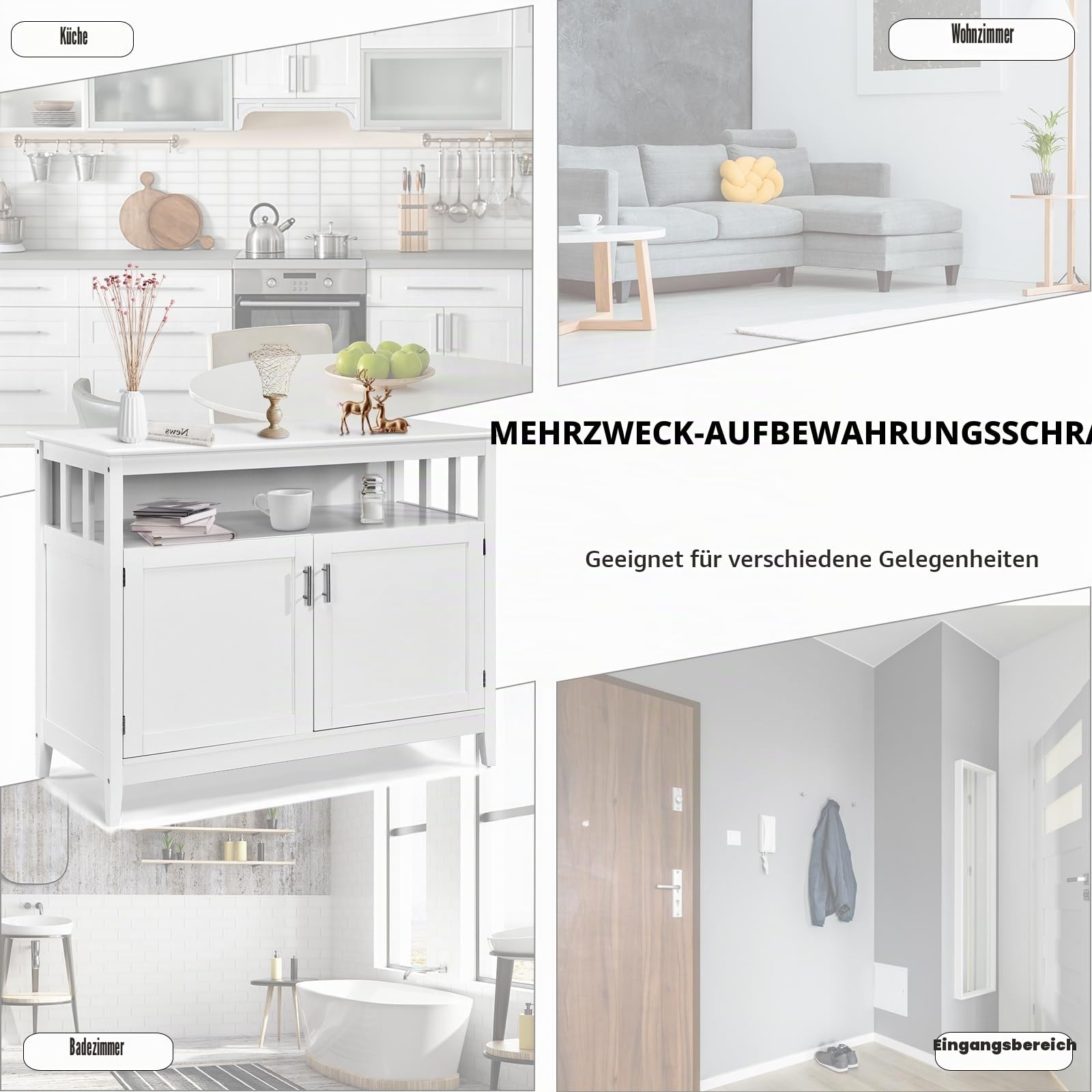 komfotteu-sideboard-kiefernholz-114x51x91-cm-mit-verstellbaren-regalen image 8