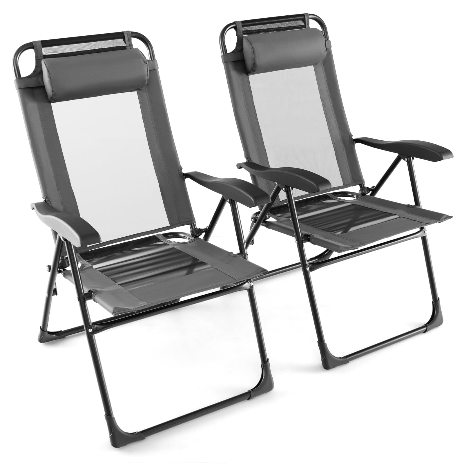 komfotteu-gartenst-hle-2er-set-klappst-hle-7-fach-verstellbar-grau image 1