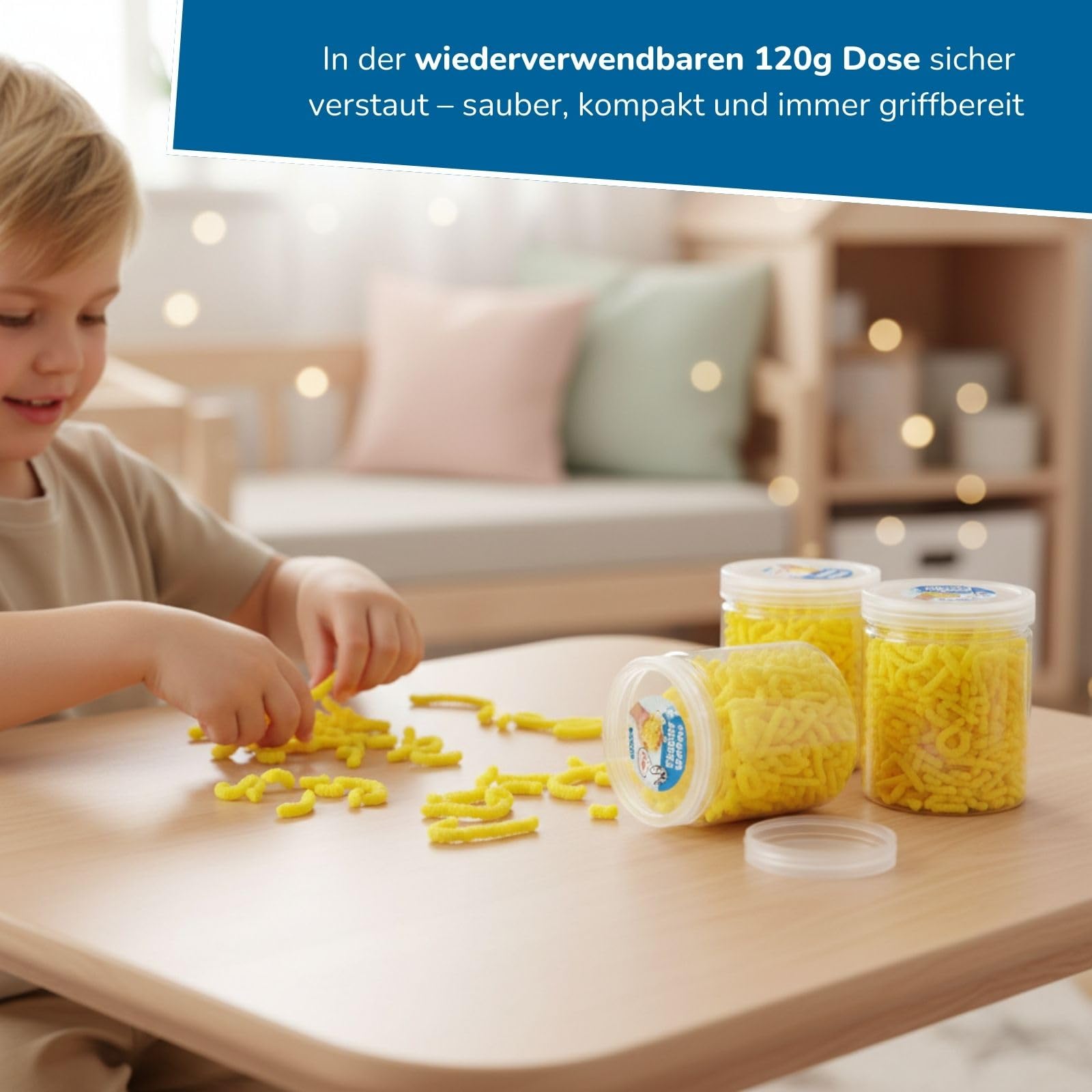 alldoro-squishy-worms-12er-set-motorikspielzeug-gelb image 5