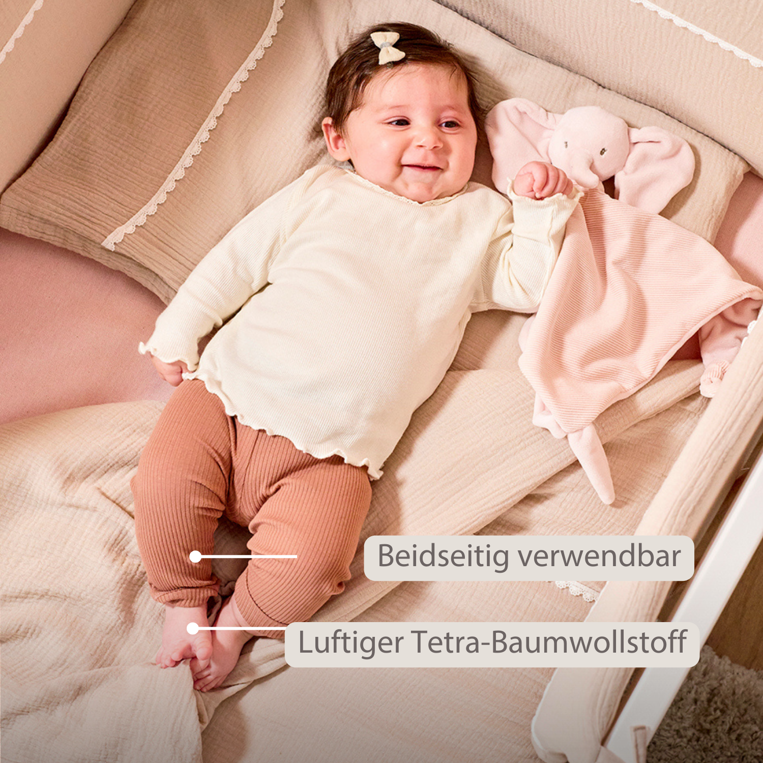 nattou-fanfan-babydecke-75x100-cm-tetra-baumwolle-sand image 3