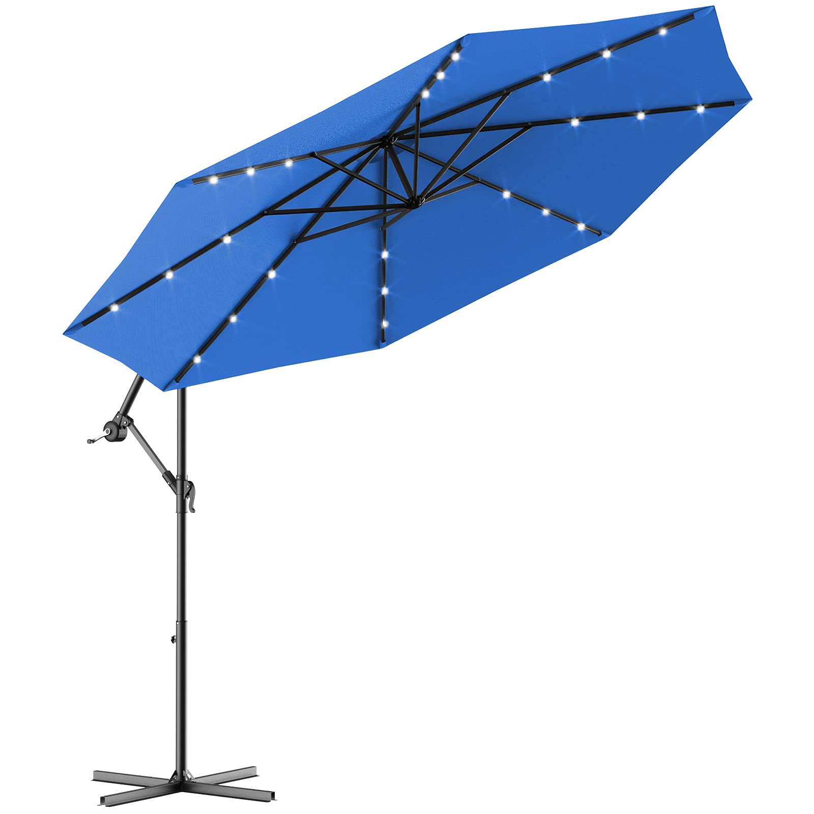 komfotteu-ampelschirm-300-cm-mit-led-beleuchtung-neigbar image 2