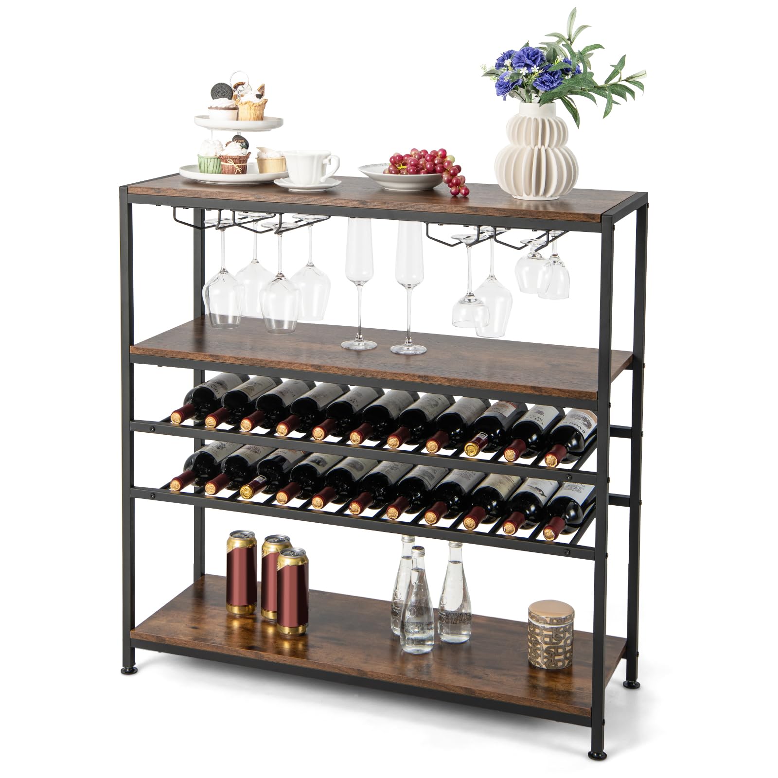 komfotteu-weinregal-f-r-22-flaschen-20-gl-ser-freistehend-metall-100-x-35-x-101- image 7