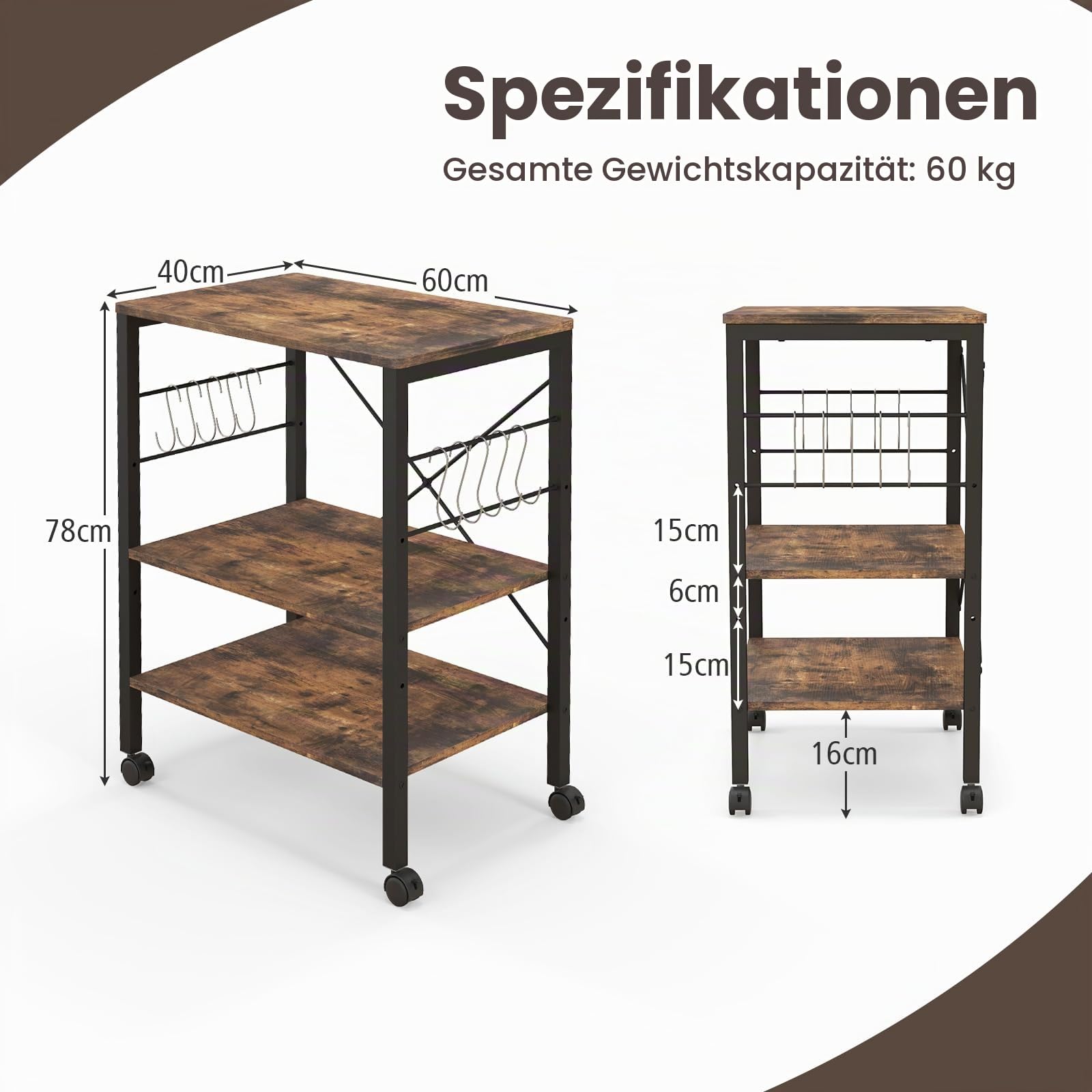 komfotteu-k-chenwagen-auf-rollen-3-ebenen-mikrowellenregal-industrie-holz-metall image 6