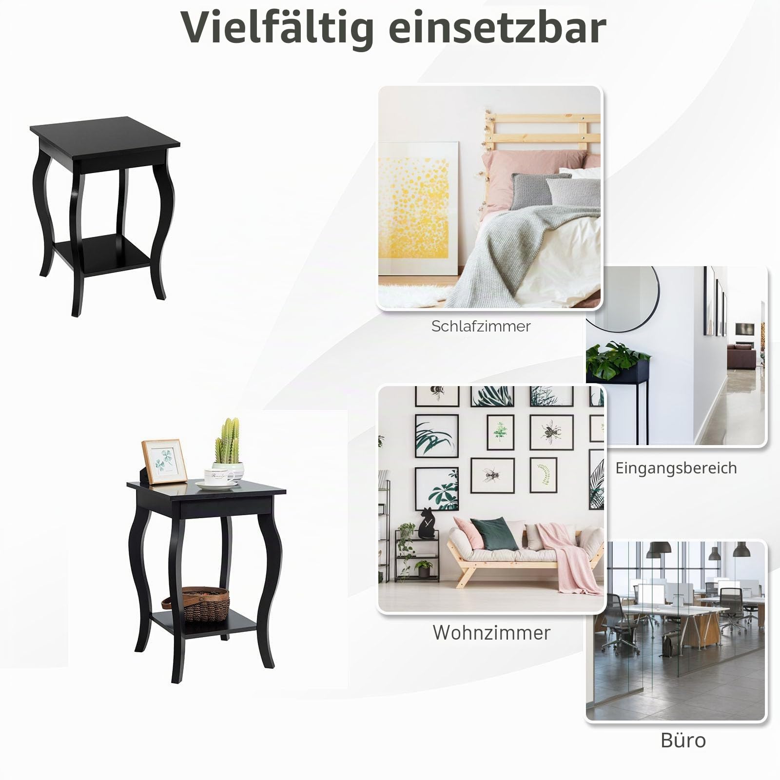 komfotteu-nachttisch-holz-beistelltisch-40x40x60cm-2er-schwarz image 6
