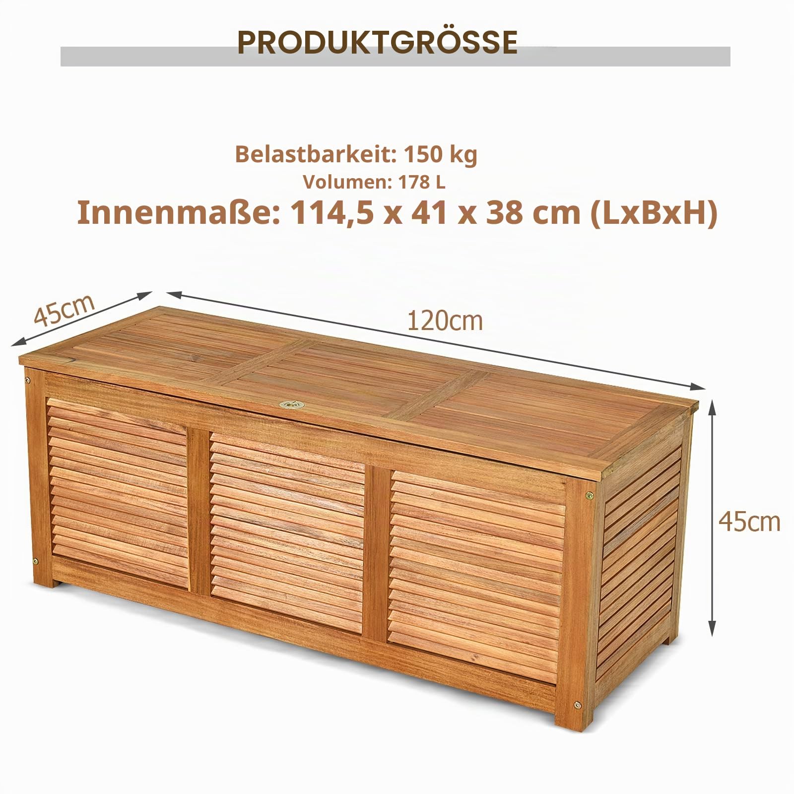 komfotteu-aufbewahrungsbox-holz-gartentruhe-178-liter-120x45x45cm-natur image 7