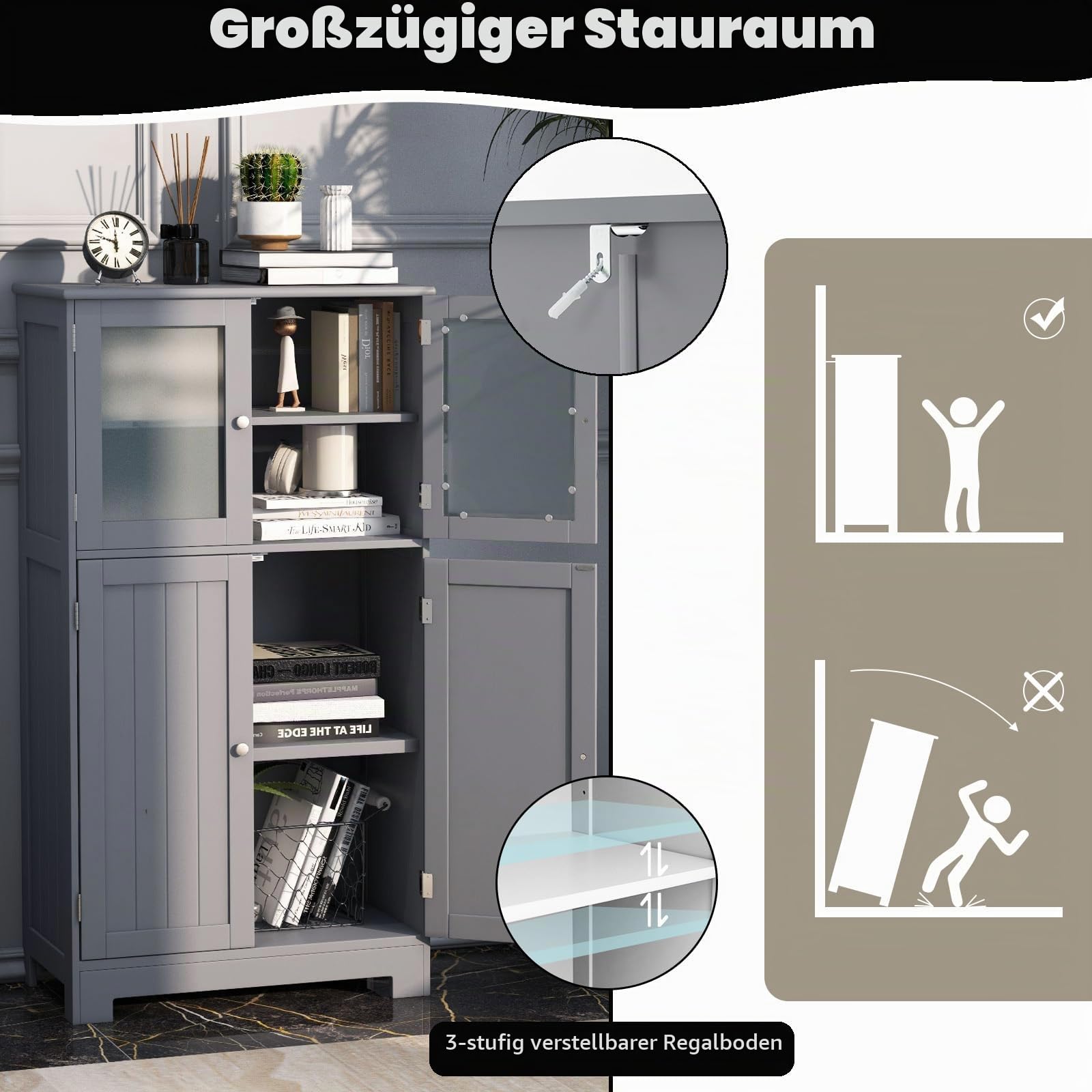 komfotteu-badezimmerschrank-mit-2-t-ren-60-x-30-x-109-cm-grau image 5