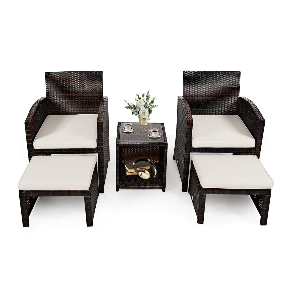 komfotteu-rattan-gartenm-bel-set-5-teilig-2-st-hle-hocker-tisch-beige image 1