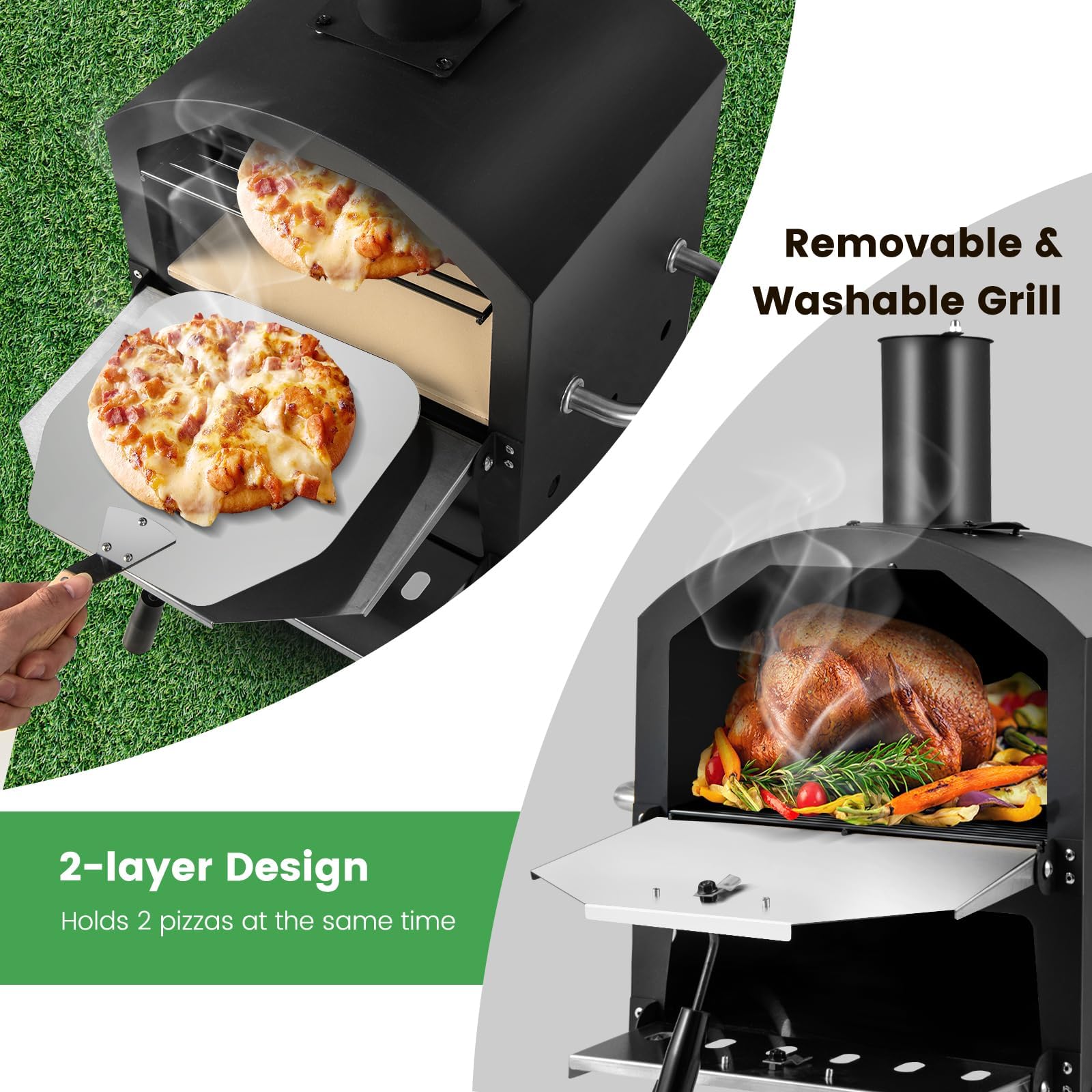 komfotteu-pizza-ofen-outdoor-holz-600-c-2-stufig-mit-zubeh-r image 2