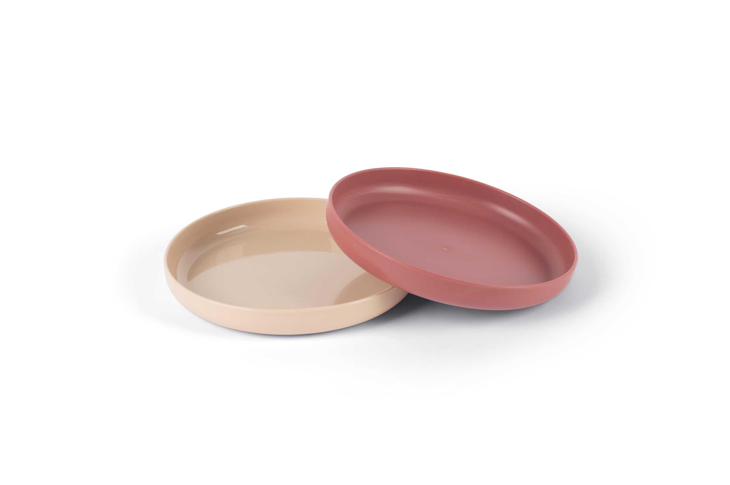dantoy-tiny-biobased-tellerset-nude-ruby-red-6240 image 1