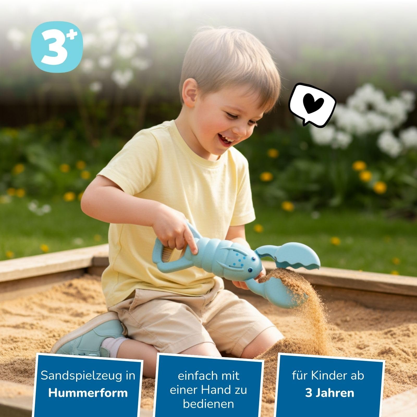 alldoro-sandgreifer-hummer-hellblau-34cm-sandkasten-schaufel image 2