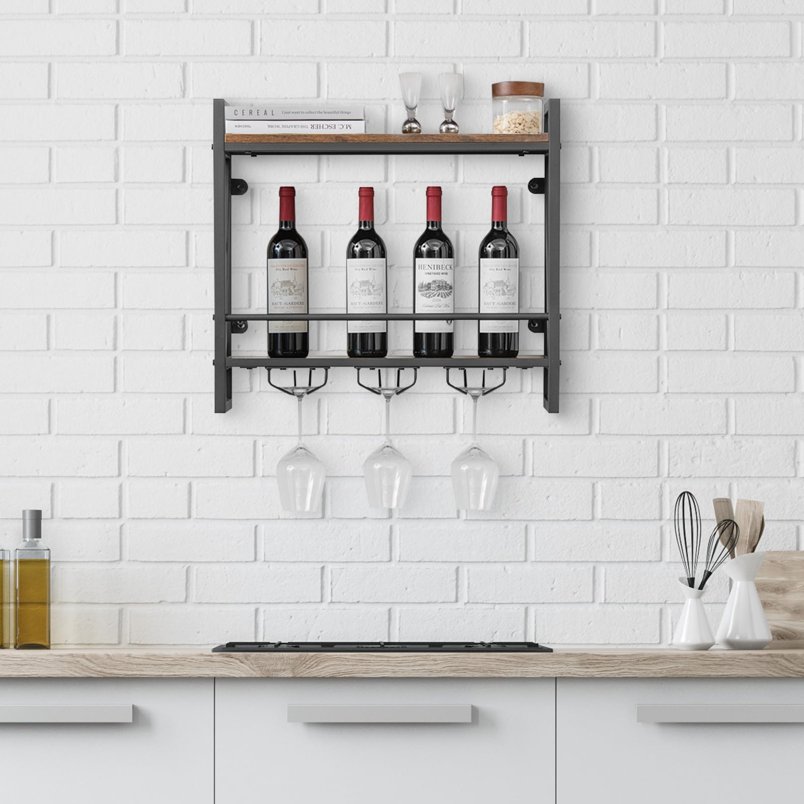 komfotteu-weinregal-wand-mit-metallrahmen-60-x-20-x-55-cm image 2