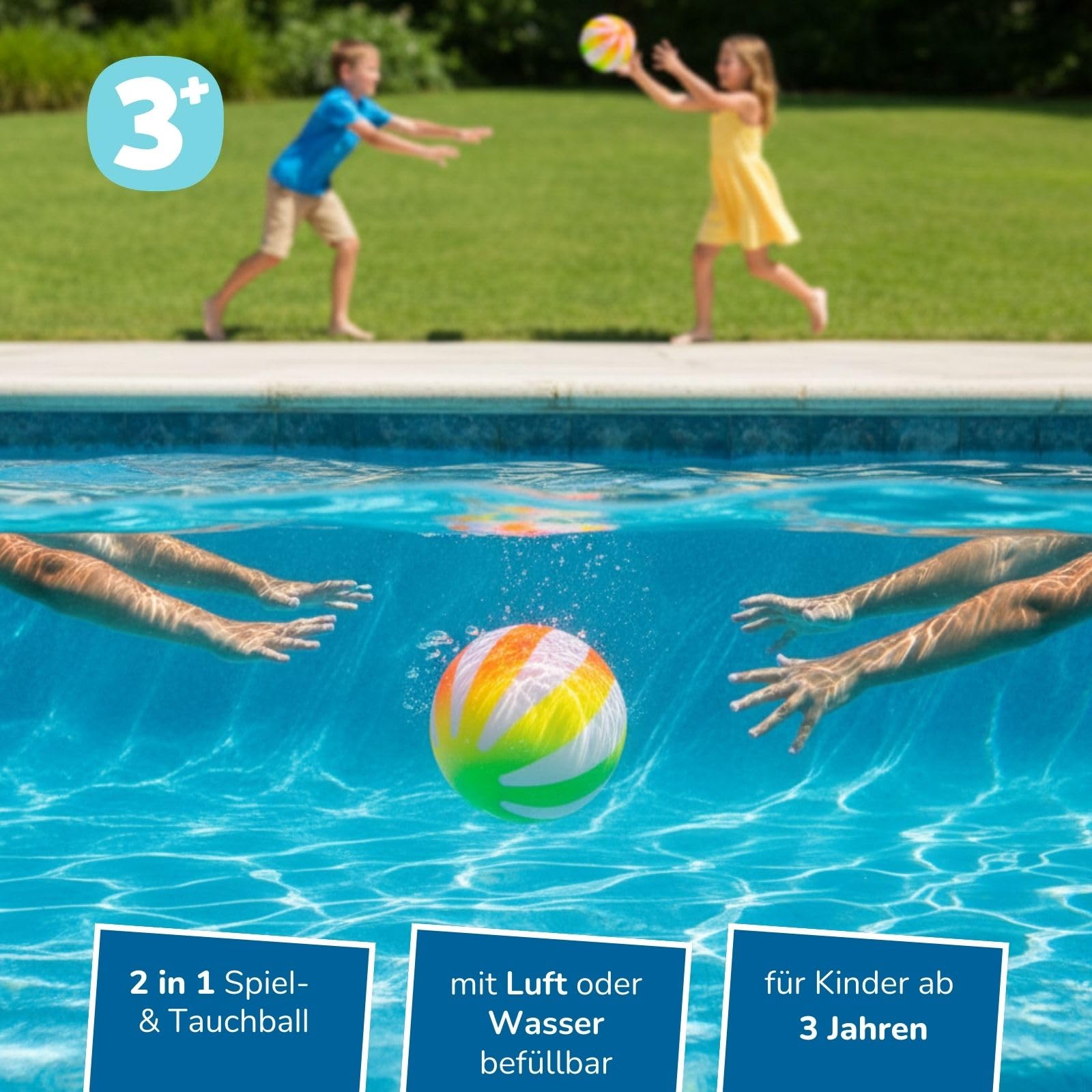 alldoro-2-in-1-tauch-wasserball-20-cm-wasserball-mit-pumpe-und-adapter image 2