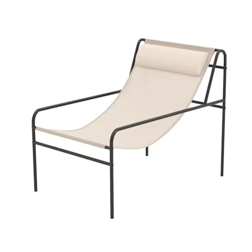 komfotteu-liegestuhl-beige-94x62x76-cm-sonnenliege-mit-kopfst-tze-metallgestell image 8