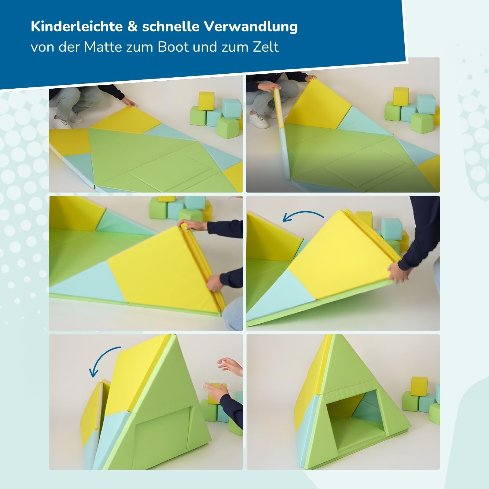 alldoro-3-in-1-spielmatte-182-x-105-cm-krabbelmatte-tipi-zelt-spielboot image 6
