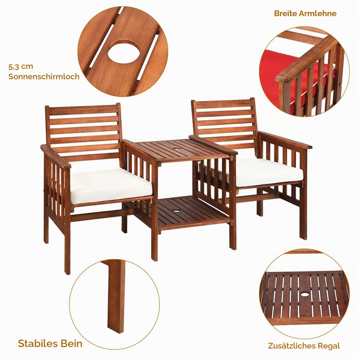 komfotteu-gartenm-bel-set-akazienholz-165x65x88-cm-wei-mit-tisch image 4