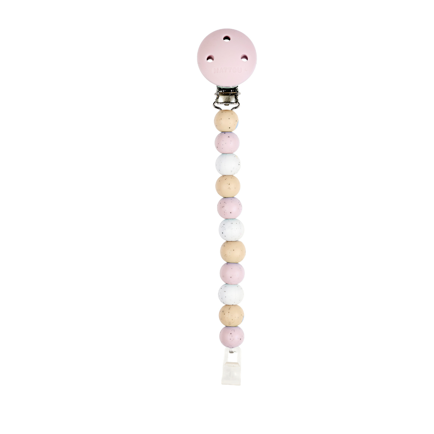 nattou-silikon-schnullerkette-21-cm-multi-rosa image 1