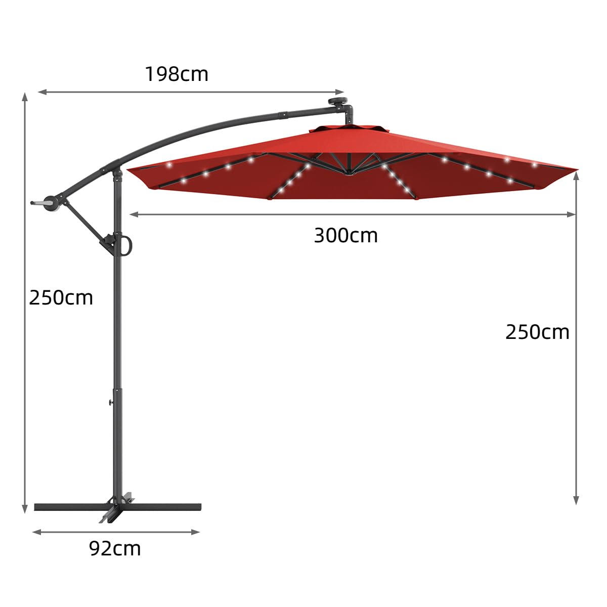 komfotteu-led-sonnenschirm-300-x-230-cm-ampelschirm-neigbar-mit-kurbel image 6