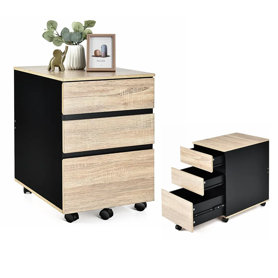 komfotteu-rollcontainer-mit-5-rollen-und-3-schubladen image 1