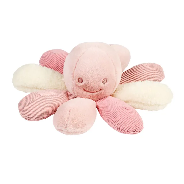 nattou-lapidou-kuschel-oktopus-rassel-26-cm-rosa image 1