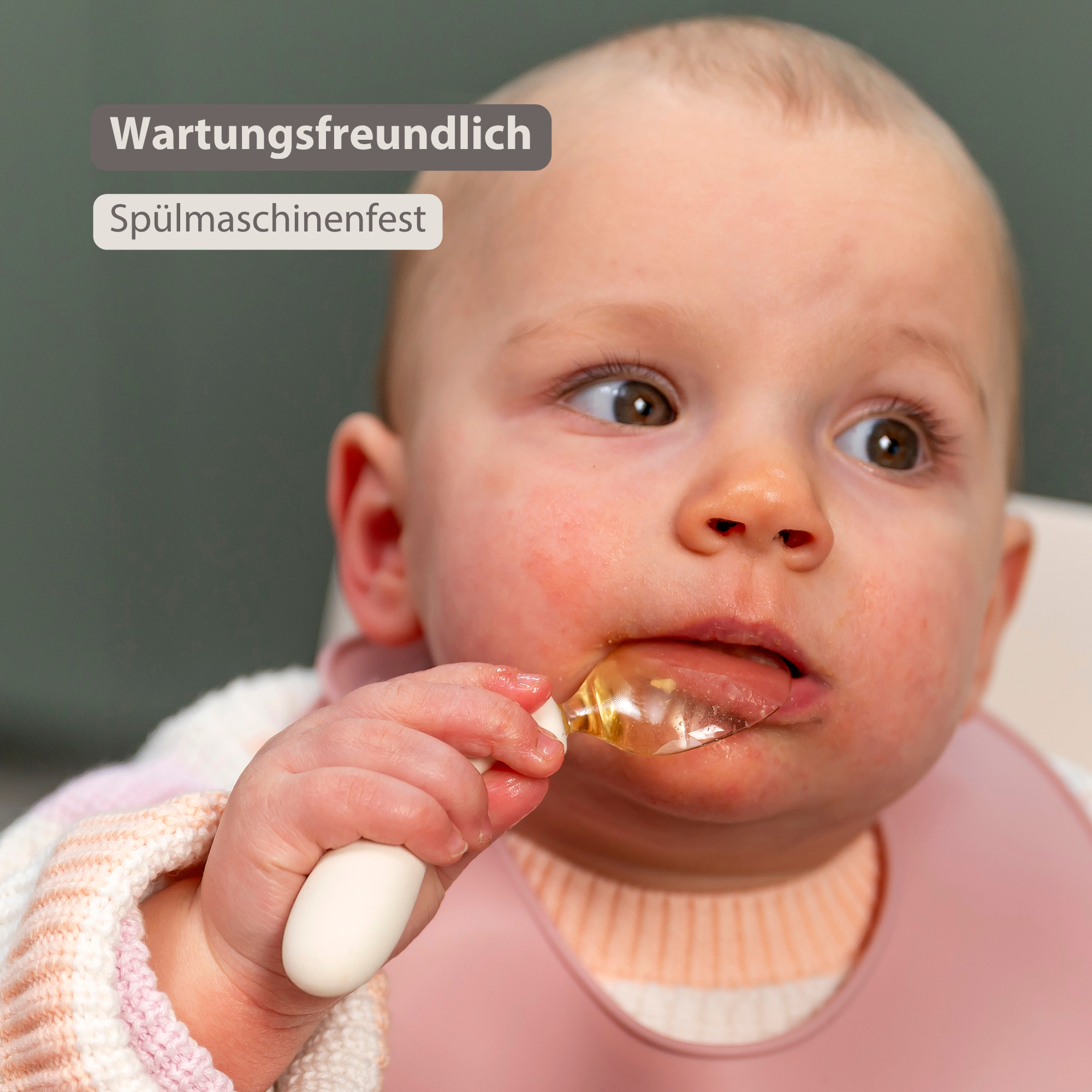 nattou-mealtime-babybesteck-silikon-12-cm-ecru image 4