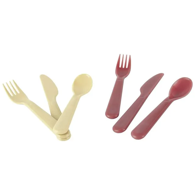 dantoy-tiny-biobased-besteckset-nude-ruby-red-6250-kinderbesteck image 1