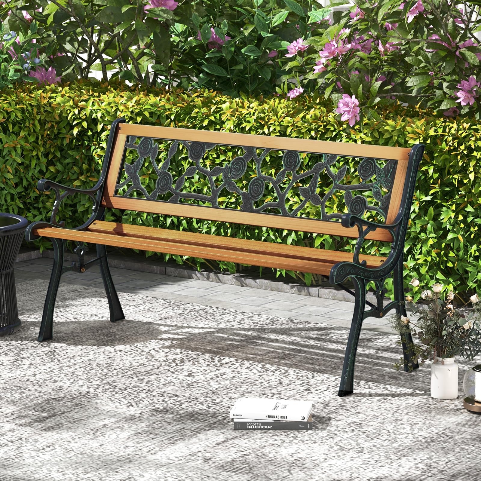 komfotteu-3-sitzer-gartenbank-mit-metallrahmen-belastbar-bis-210-kg image 7