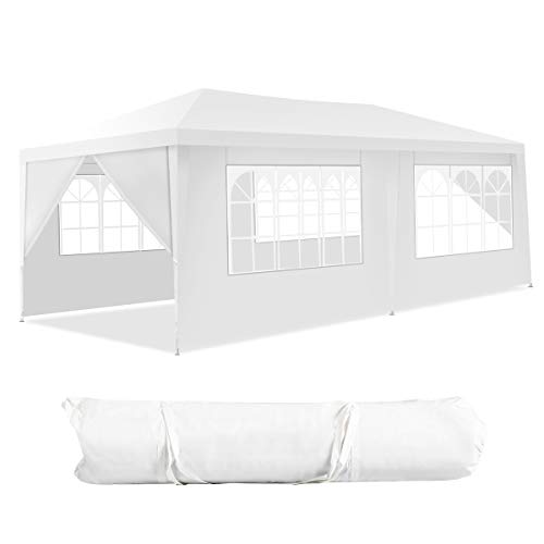 komfotteu-gartenpavillon-3x6m-partyzelt-mit-4-seitenw-nden-wei image 8