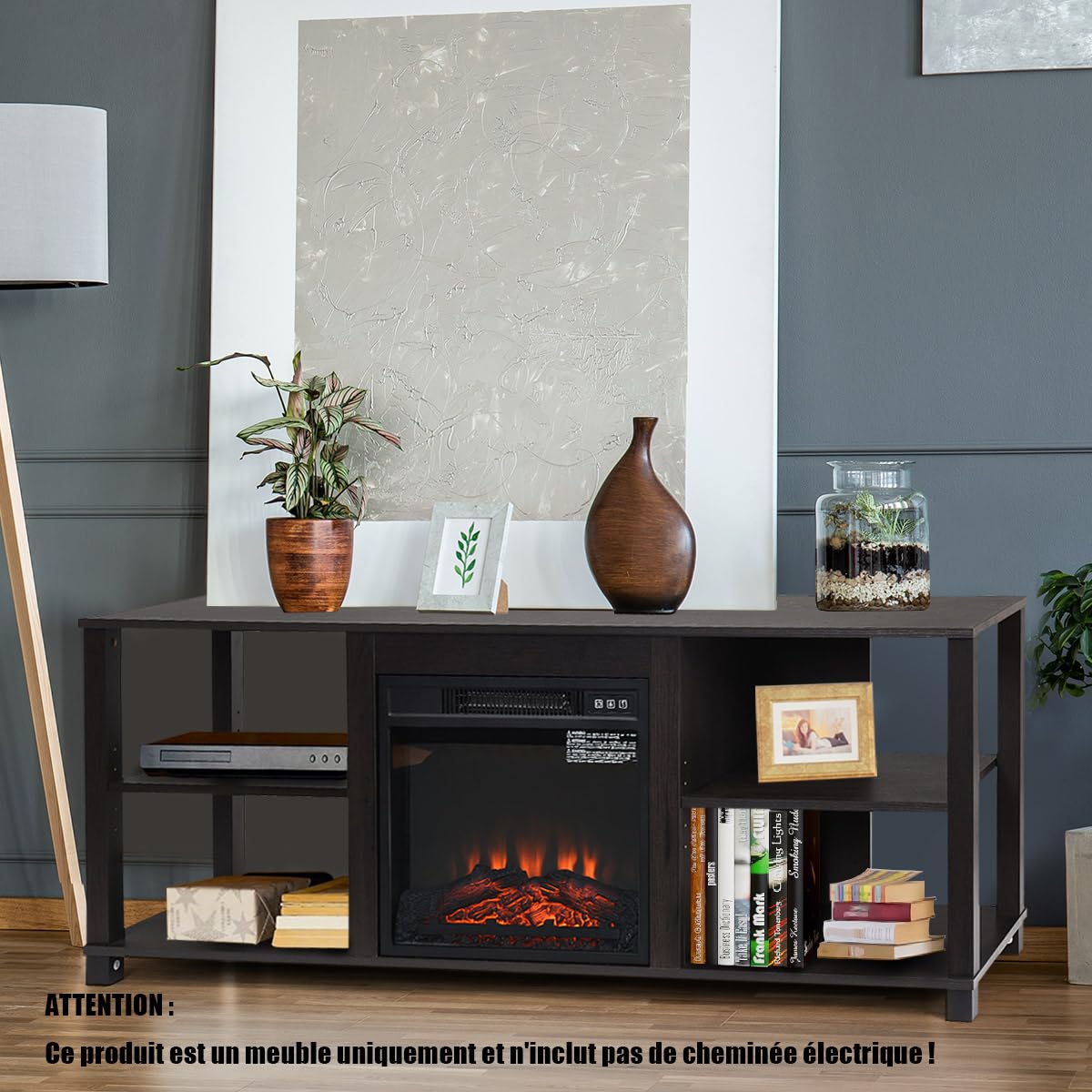 komfotteu-tv-m-bel-150x40x58-cm-mit-kaminfach-schwarz-braun image 7