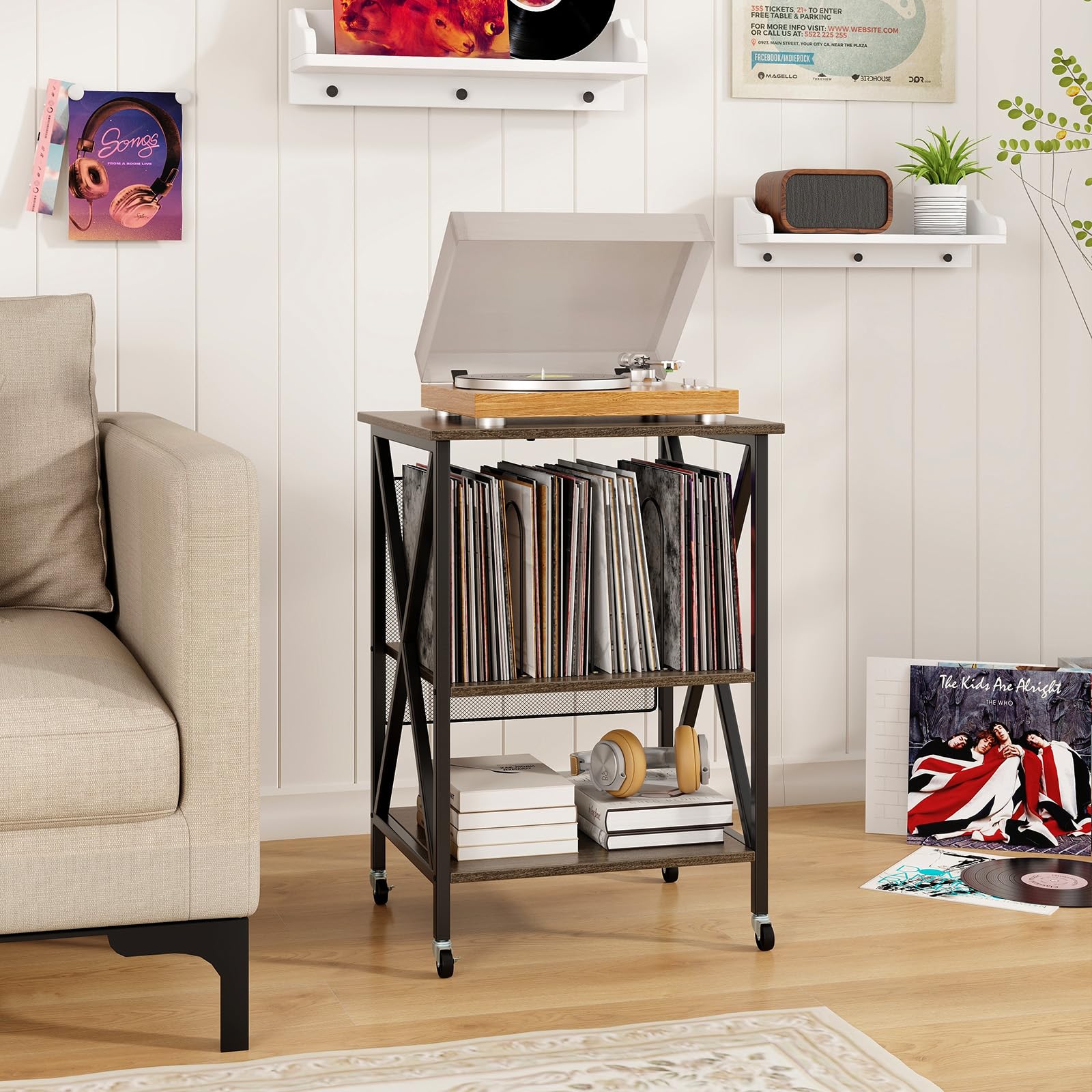 komfotteu-mobiler-aktenschrank-grau-mit-ladestation-und-rollen image 7