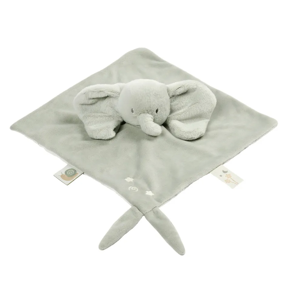 nattou-loulou-kuscheltuch-elefant-28-x-28-cm-lindengr-n image 1