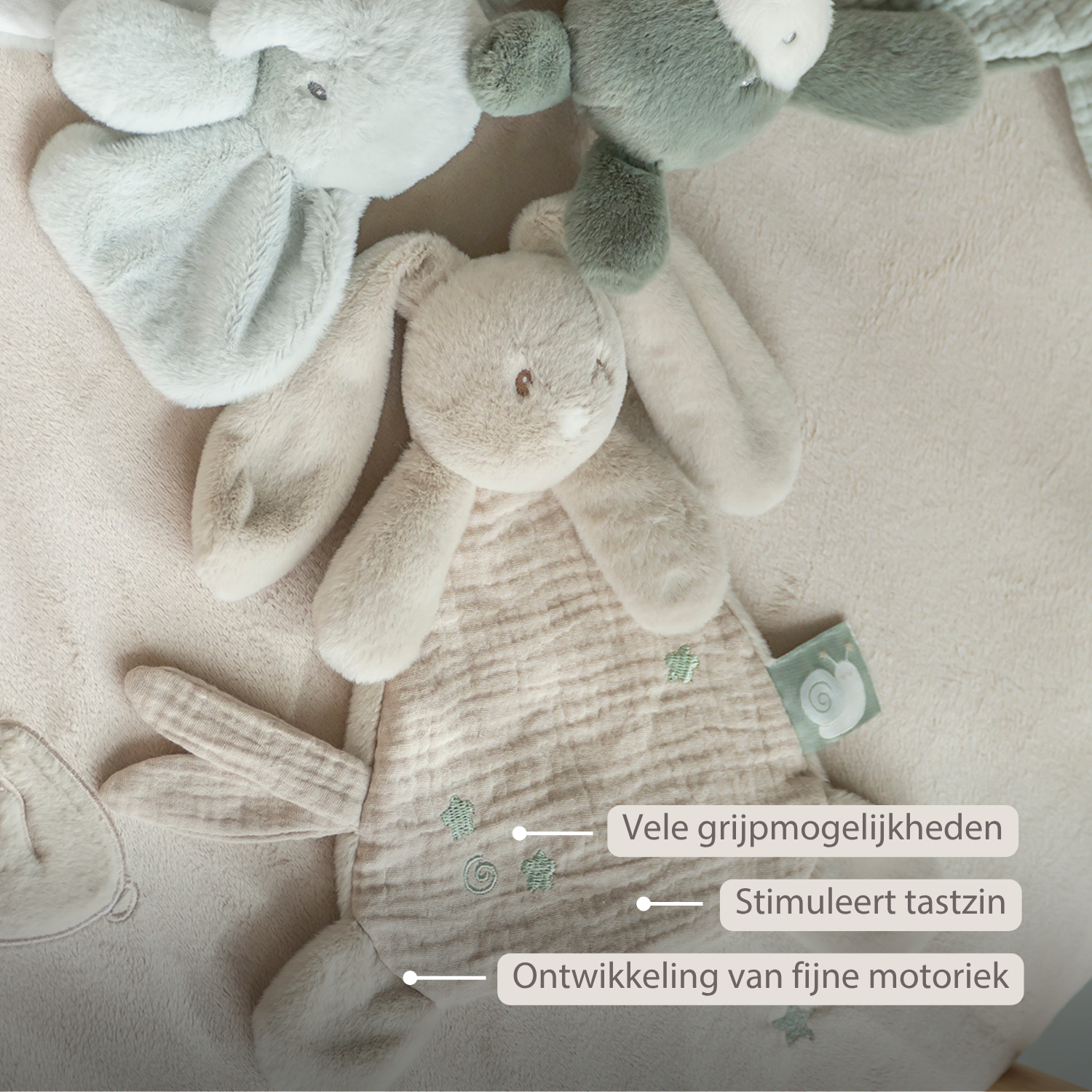 nattou-loulou-mini-kuscheltuch-hase-25-cm-sand image 6
