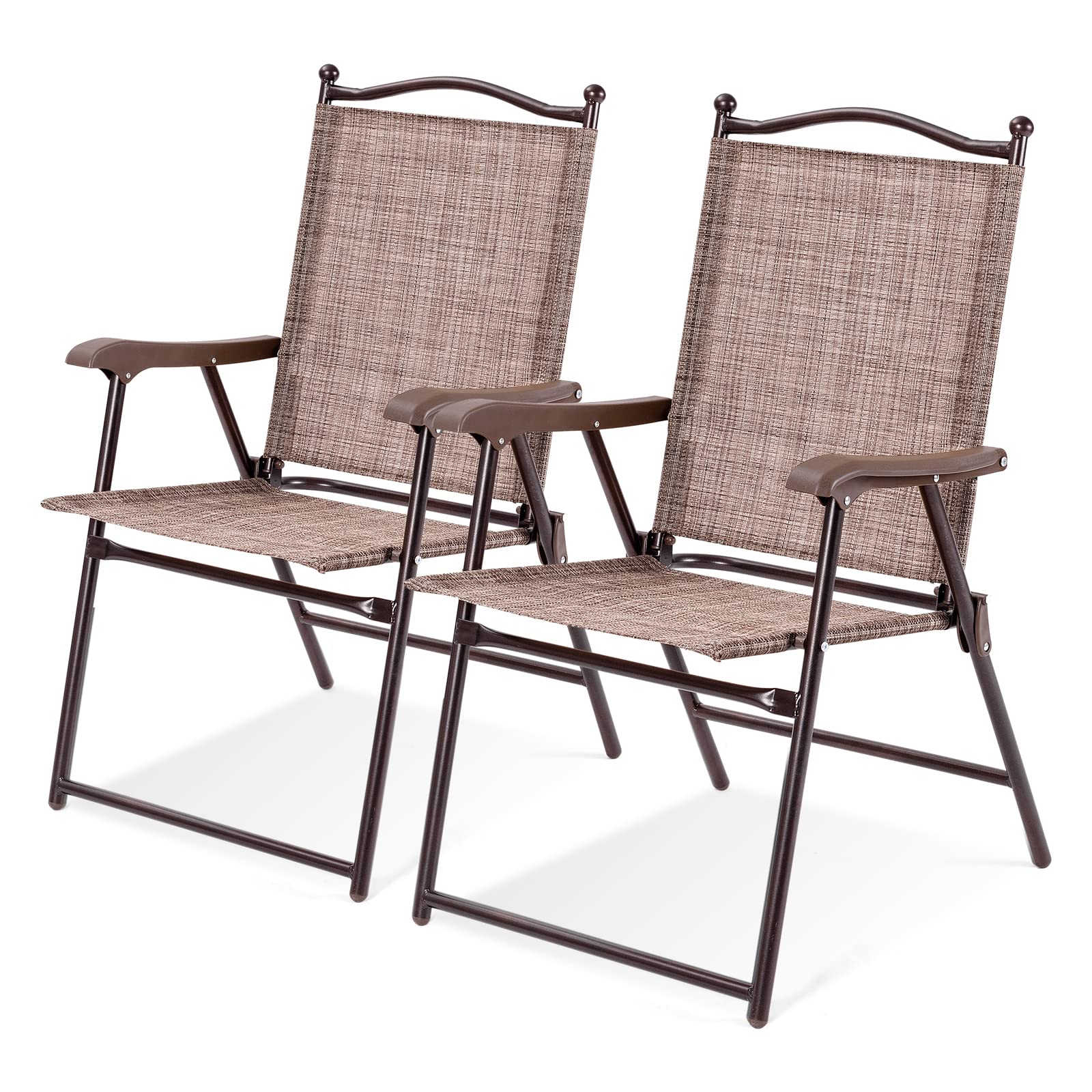 komfotteu-gartenstuhl-2er-set-braun-klappbar-bis-140-kg-campingstuhl-mit-armlehn image 7