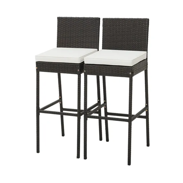 komfotteu-rattan-barhocker-2-st-ck-76-cm-mit-kissen-bis-180-kg image 1