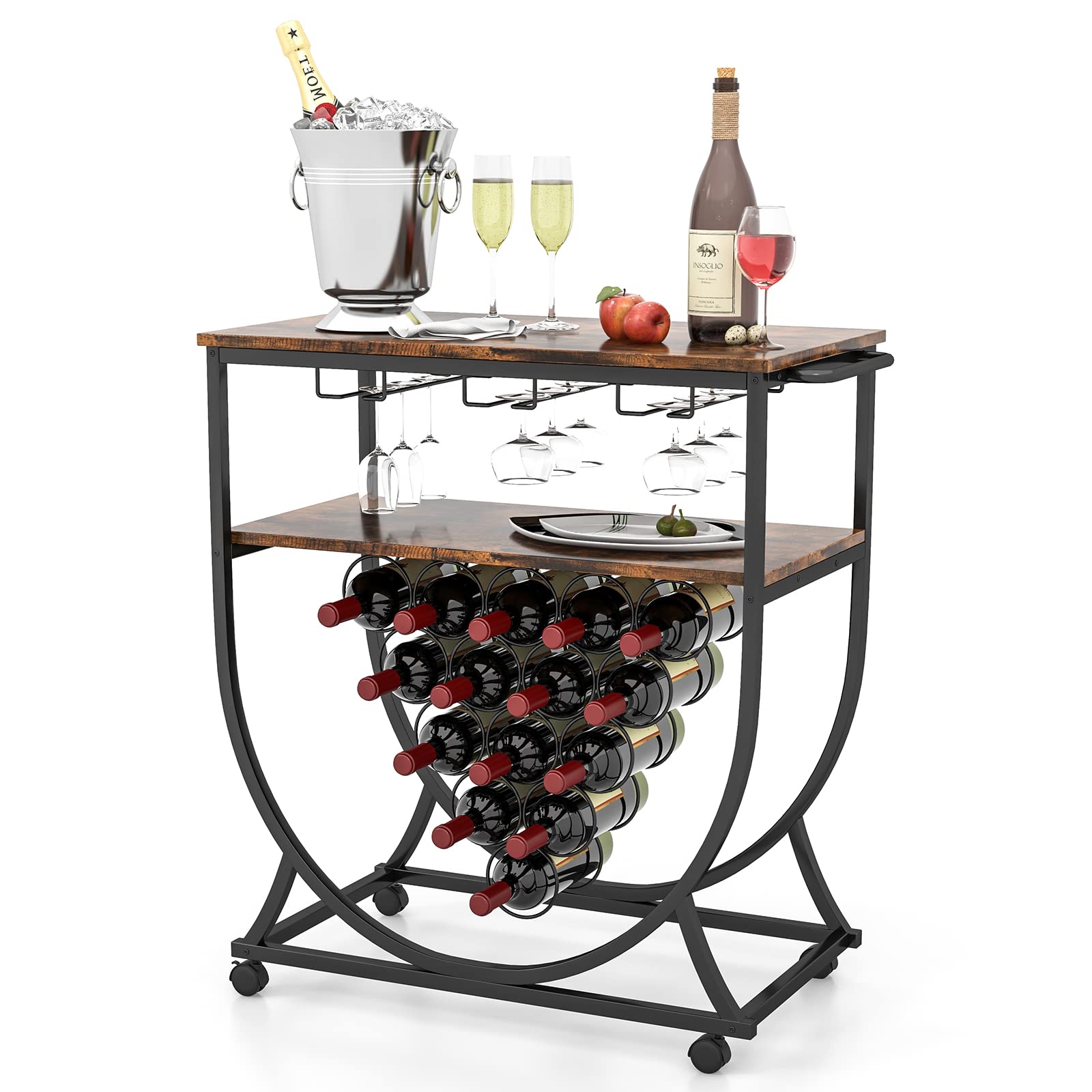 komfotteu-weinregal-mit-rollen-barwagen-83-cm image 1