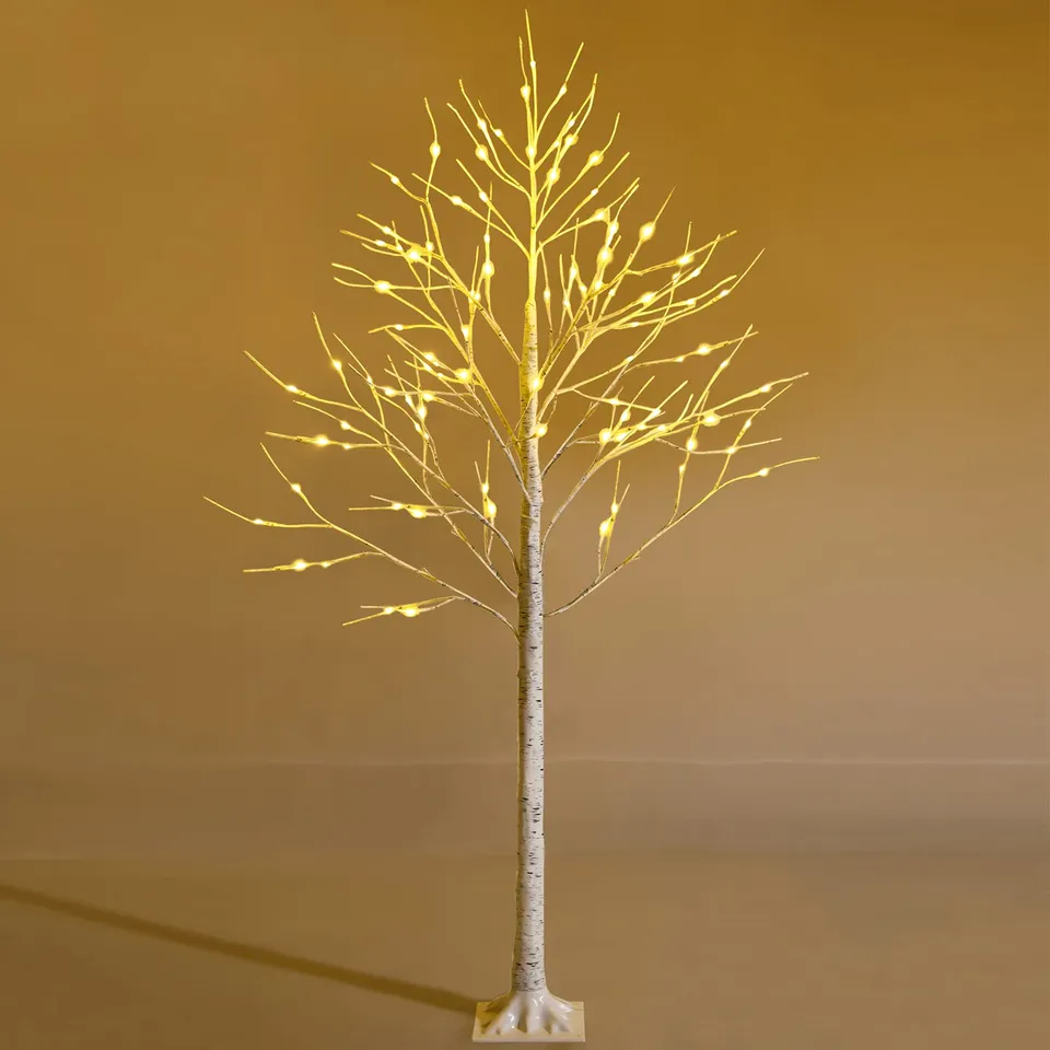 komfotteu-lichterbaum-birke-led-180-cm-mit-96-warmwei-en-lichtern image 1