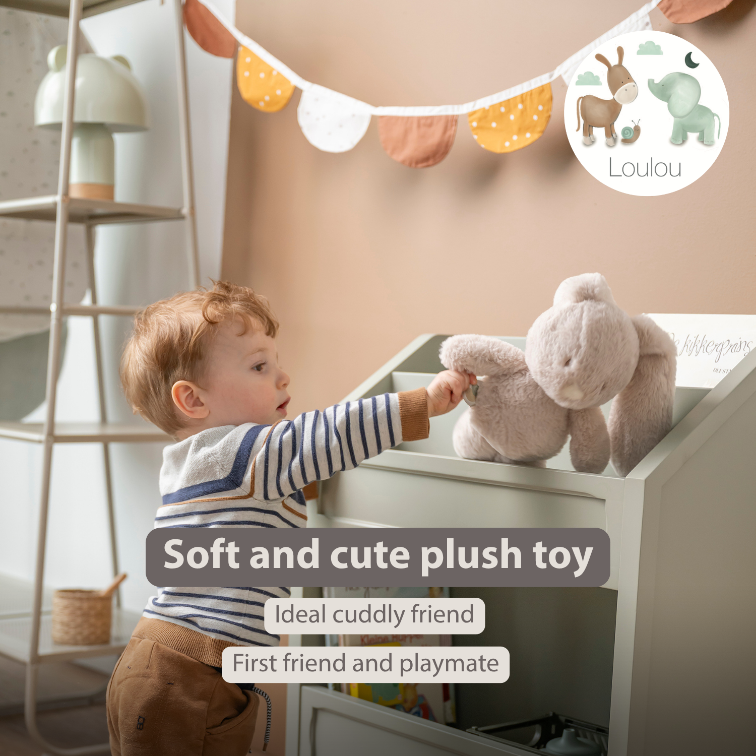nattou-loulou-kuscheltier-hase-30-cm-sand image 2