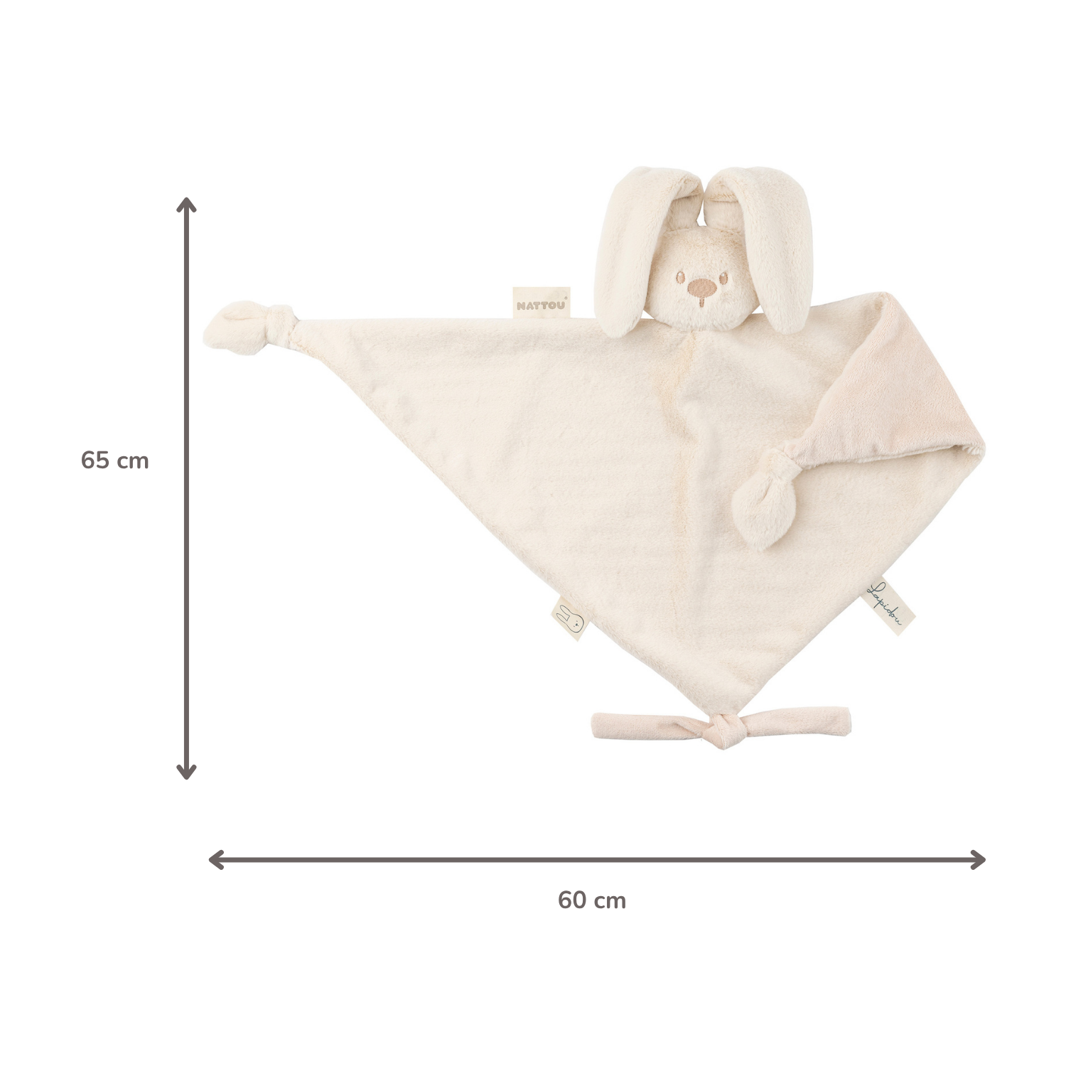 nattou-lapidou-baby-schmusetuch-hase-65-x-40-cm-sand image 6