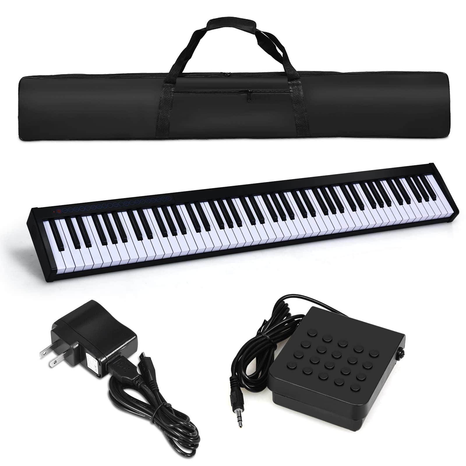 komfotteu-digitales-piano-88-halbgewichtete-tasten-mit-bluetooth-tragetasche-und image 1