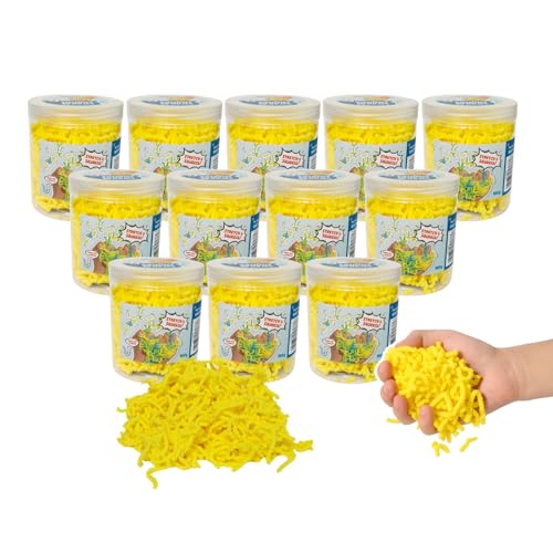 alldoro-squishy-worms-12er-set-motorikspielzeug-gelb image 8