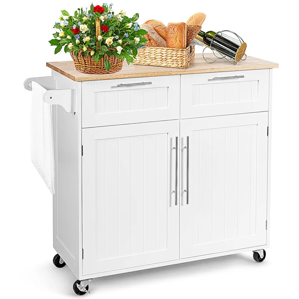 komfotteu-k-chenwagen-mit-arbeitsplatte-und-2-schubladen-wei-94-x-45-5-x-94-5-cm image 1