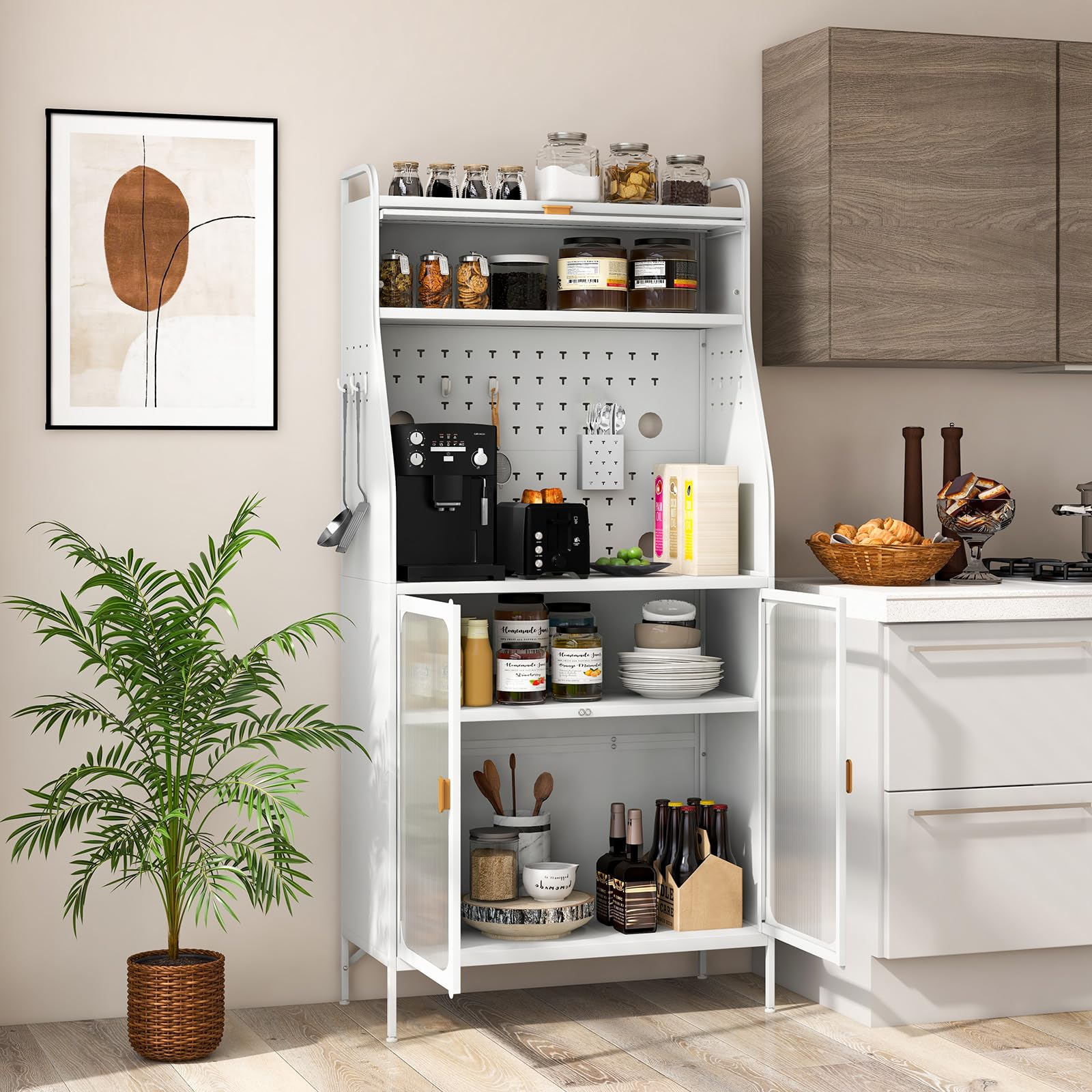 komfotteu-k-chenschrank-vorratsschrank-mit-glasst-ren-wei image 7