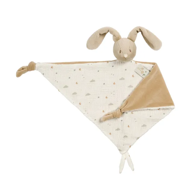nattou-loulou-maxi-kuscheltuch-hase-60x40-cm-sand-ecru image 1