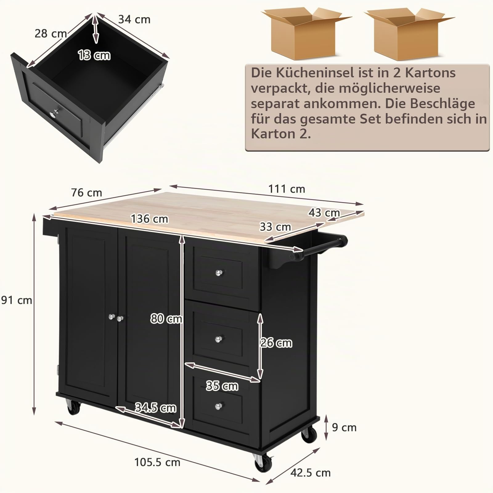 komfotteu-k-chenwagen-mit-klappbarer-arbeitsplatte-k-cheninsel-holz-auf-rollen-s image 6