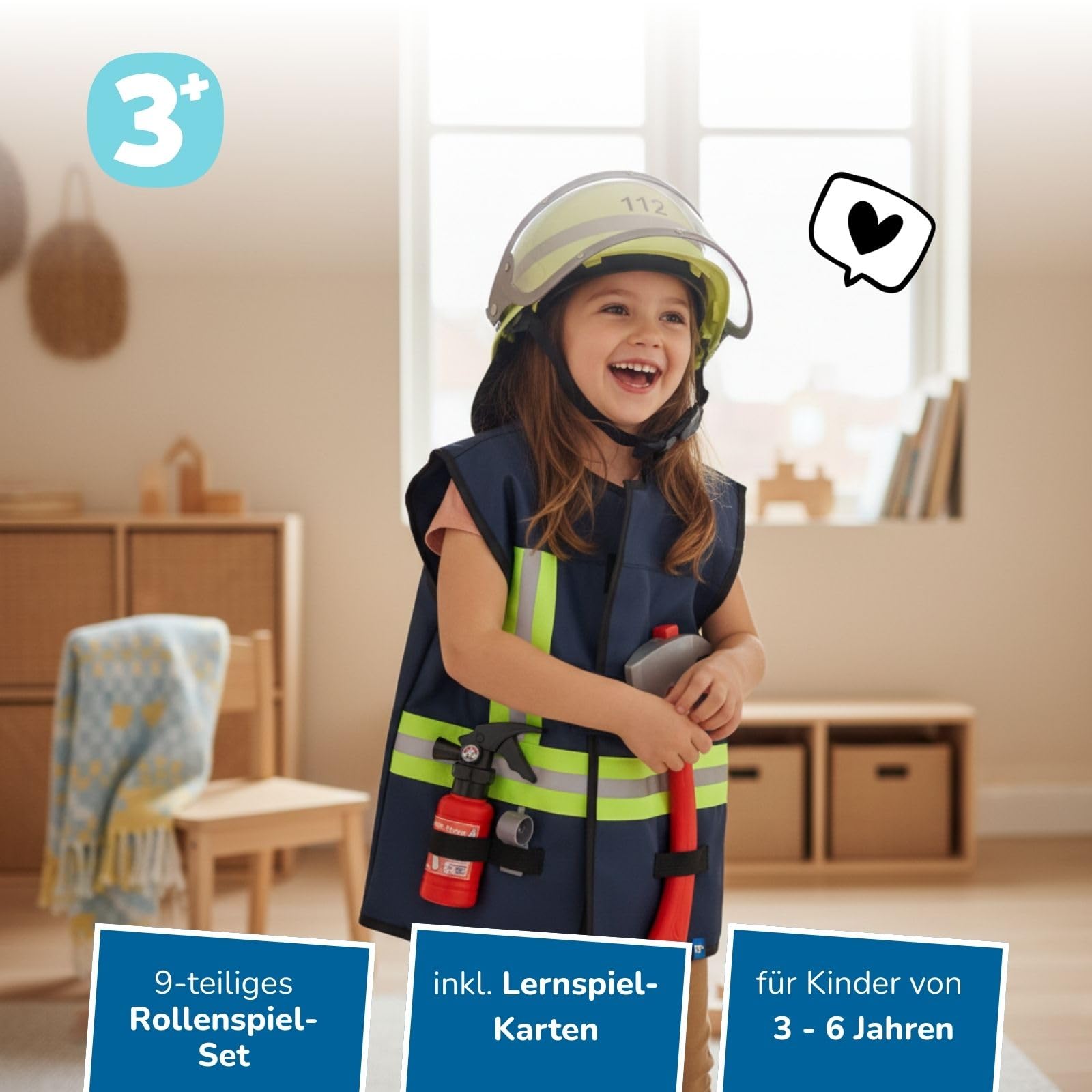 alldoro-rollenspielsets-feuerwehr-polizei-bauleiter-kost-mset-ab-3-jahren image 2