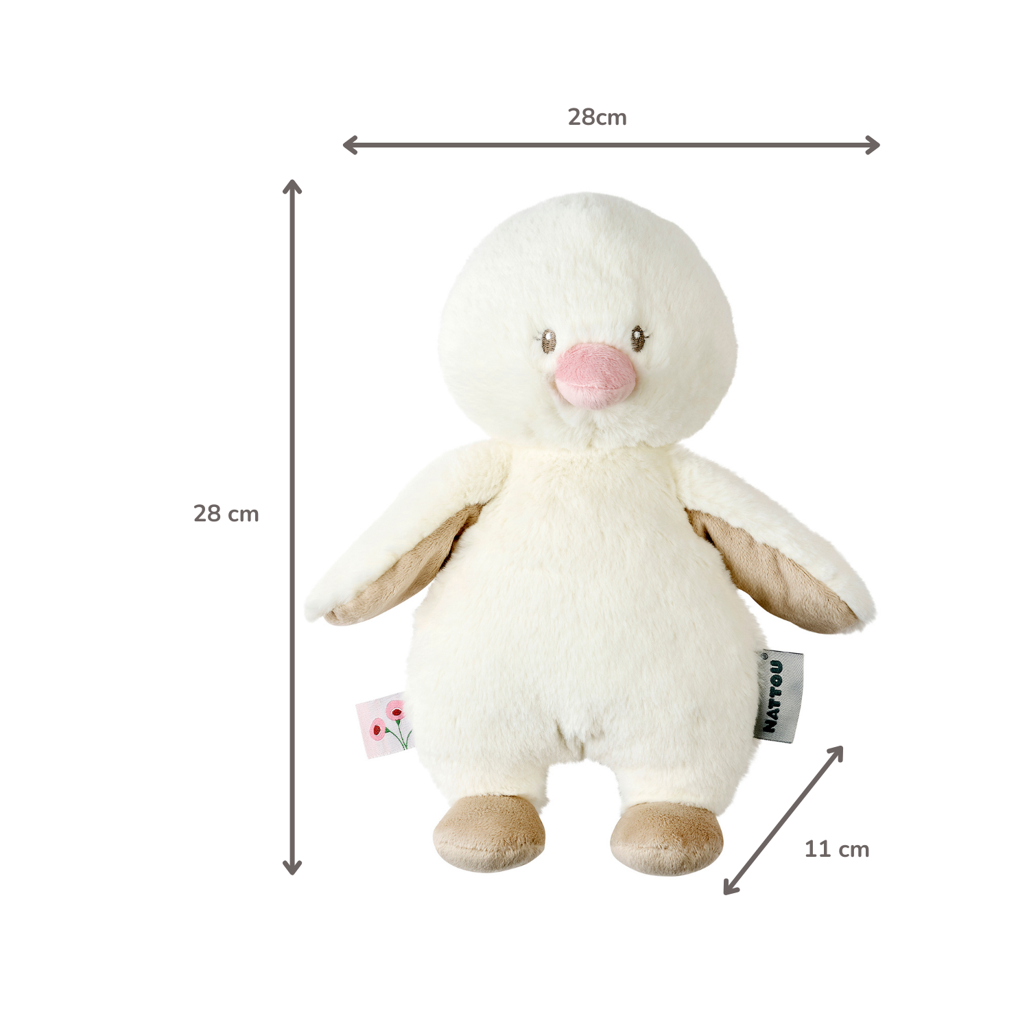nattou-fanfan-kuscheltier-ente-30-cm-off-white image 6