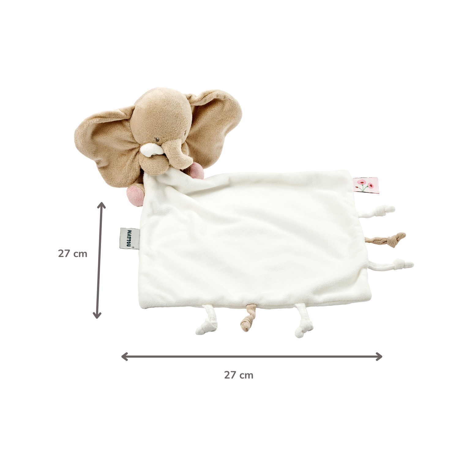 nattou-fanfan-schmusetuch-elefant-doudou-27-x-27-cm-off-white image 5